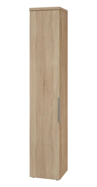 SIN 6 - 4D kancelářská skříň, 1-dveřová, levá, 2170x400x400, dub bardolino